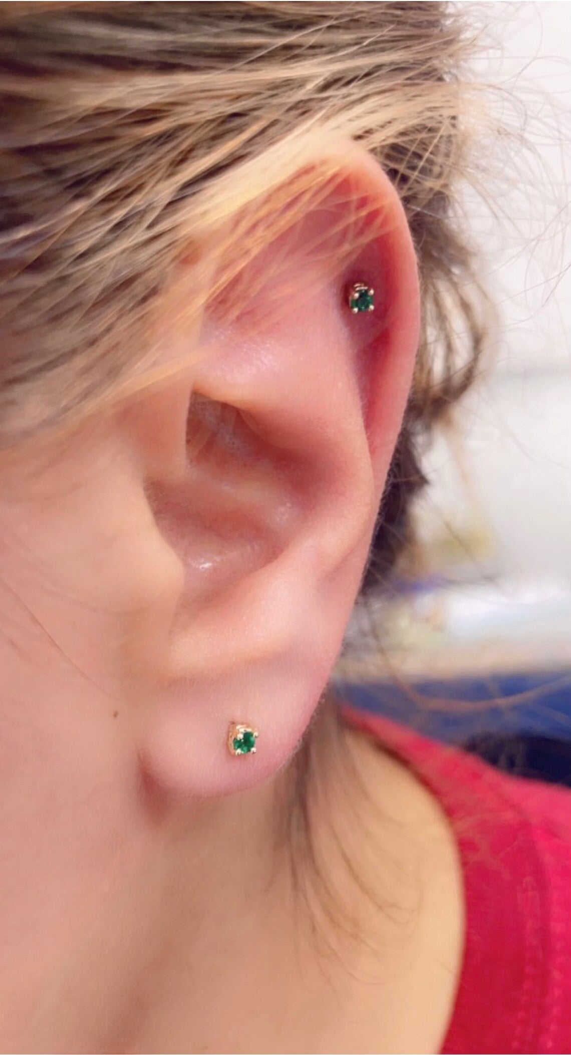 Blue Sapphire Stud Earring 2.5m SINGLE or PAIR Peridot Diamond Garnet Amethyst Aquamarine Emerald Alexandrite Ruby Tourmaline Citrine Tanzan