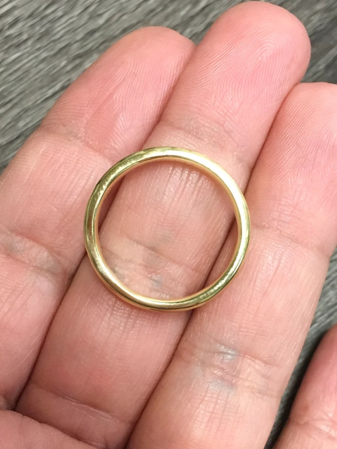 Plain Men's Women's Wedding 3.5 MM Band Ring with Spaced Diamonds/ Unique Beveled Matte Band/ Unisex His & Hers Thumb Ring/ 14K 18K Platinum